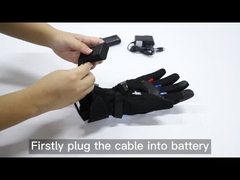 Podgrzewane rękawice motocyklowe dla kobiet, wodoodporne wiatroodporne zimowe rękawiczki do jazdy na nartach