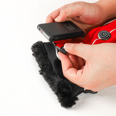 Zimowe rękawiczki do jazdy na świeżym powietrzu 4000 mAh Podgrzewane akumulatorowo rękawiczki zimowe Czerwone podgrzewane rękawiczki damskie