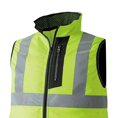 Fluorescencyjna odblaskowa kamizelka chłodząca z podwójnym wentylatorem Hi-Vis