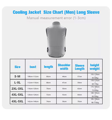 FCC Unisex Fan Cooling Vest Klimatyzowana kurtka chłodząca Ice Vest