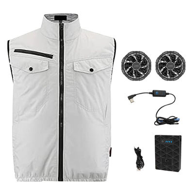 OEM biała klimatyzowana kamizelka chłodząca Prace budowlane Ac Vest Cooler