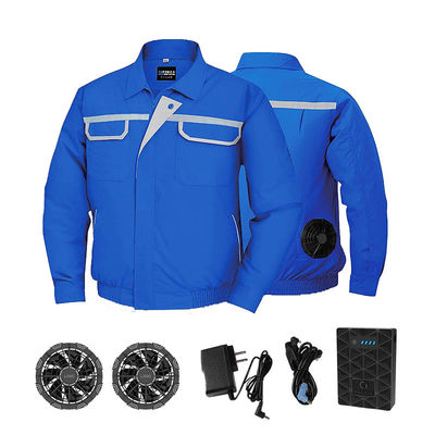 Lekki płaszcz klimatyzacyjny unisex, granatowy, dostosowany