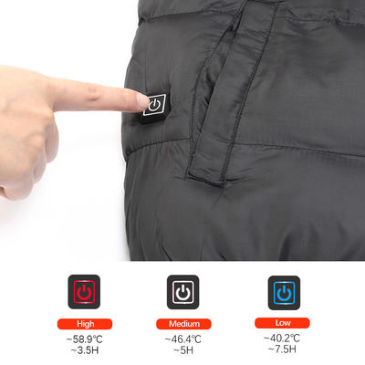 Kamizelka zasilana bateryjnie 50C 60C Unisex Thermal Electric USB podgrzewana kamizelka