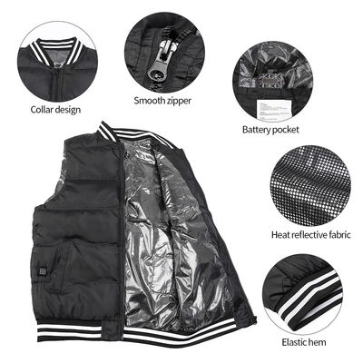 Kamizelka zasilana bateryjnie 50C 60C Unisex Thermal Electric USB podgrzewana kamizelka
