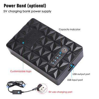 10050 mAh Klimatyzowany wentylator na ubrania 5 V Kamizelka chłodząca Bateria