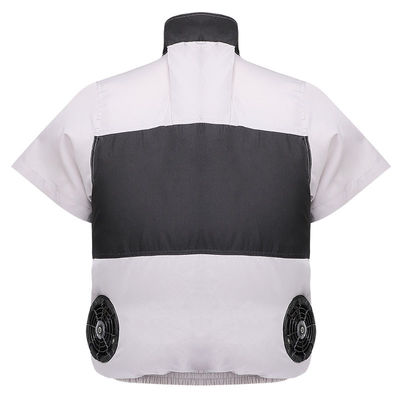 Jasnoszara czarna kamizelka z wentylatorem chłodzącym S/M/L/XL/XXL/XXXL Opcjonalnie z baterią 6700 mAh