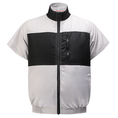 Jasnoszara czarna kamizelka z wentylatorem chłodzącym S/M/L/XL/XXL/XXXL Opcjonalnie z baterią 6700 mAh