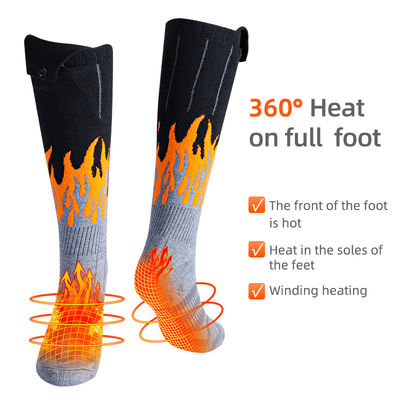 Elektryczne zimowe podgrzewane skarpetki, które można prać i zasilać akumulatorem