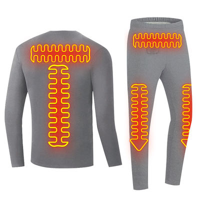Długi rękaw T-shirty podgrzewane bielizna termiczna bezprzewodowe zdalne sterowanie Bateria zasilana