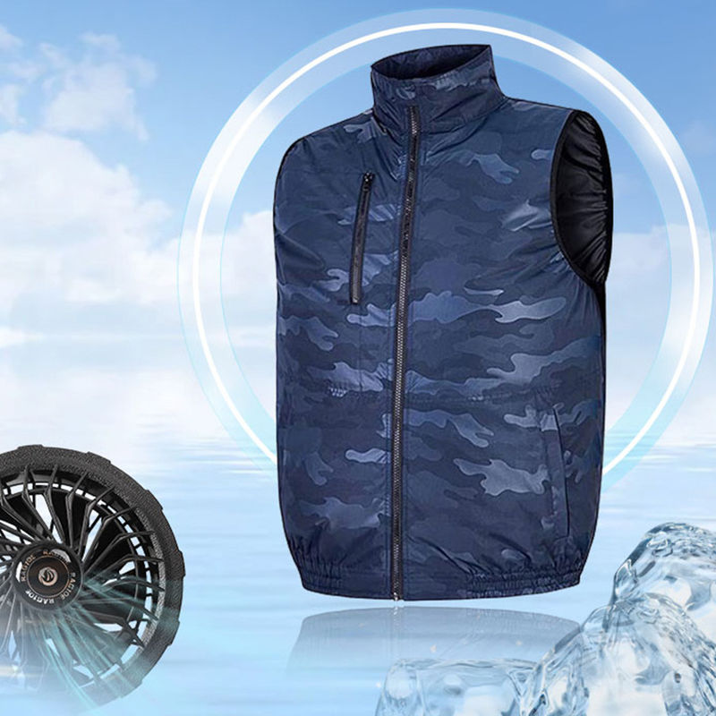 Kamizelki 5 Volt XL Cool Summer Army Blue Ice Vest na upały